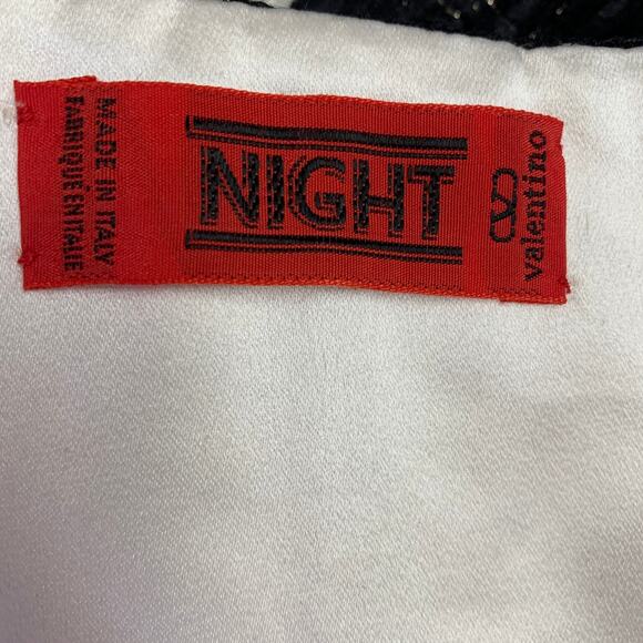 VALENTINO Size M Black White Polka Dot Strapless Dress Jacket Set - Picture 10 of 10